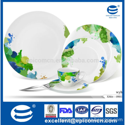 nice flower painting decal ceramic china porcelain dinnerware table goods for home decoration